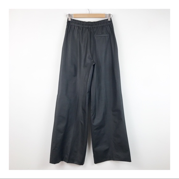 NWT Bloggers Favorite Zara Waxed Effect Wide Leg Pants Size XS - Picture 9 of 14